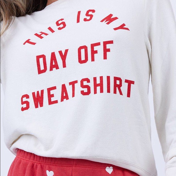 Wildfox this is my day off sweatshirt Clearance